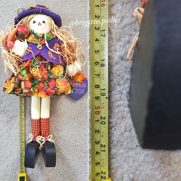 FALL  THANKSGIVING 20" in. Scarecrow Straw Doll - Picture 9 of 10